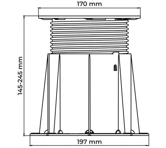 Plot réglable de 145 à 245 mm (Gamme PB) PB-4 BUZON - 13