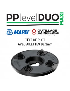 Tête de plot autonivelante avec croisillons de 2 mm LEVEL DUO MAXI MAPEI - 1