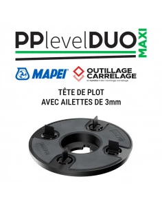 Tête de plot autonivelante avec croisillons de 3 mm PP LEVEL DUO MAXI MAPEI - 1