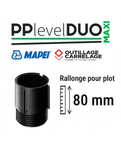 Manchon d'extension de 80 mm pour plot PP LEVEL DUO MAXI MAPEI - 1