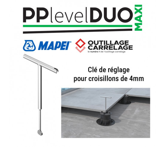 Clé de réglage adaptée pour joint de 4mm PP LEVEL DUO MAXI MAPEI - 1