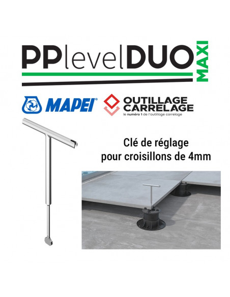 Clé de réglage adaptée pour joint de 4mm PP LEVEL DUO MAXI MAPEI - 1