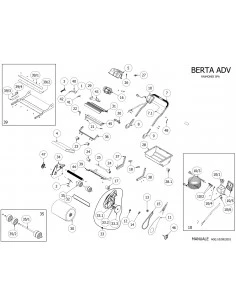 Système de libération magnétique de l'axe de traction du rouleau BERTA (piece détachée) RAIMONDI - 1 2
