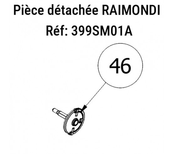 Système de libération magnétique de l'axe de traction du rouleau BERTA (piece détachée) RAIMONDI - 1