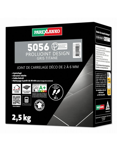 Joint de carrelage 2,5 Kg 5056 Prolijoint Design PAREXLANKO - 18