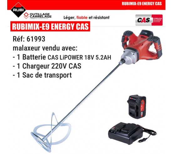 Malaxeur électrique RUBIMIX E-9 ENERGY CAS RUBI - 1