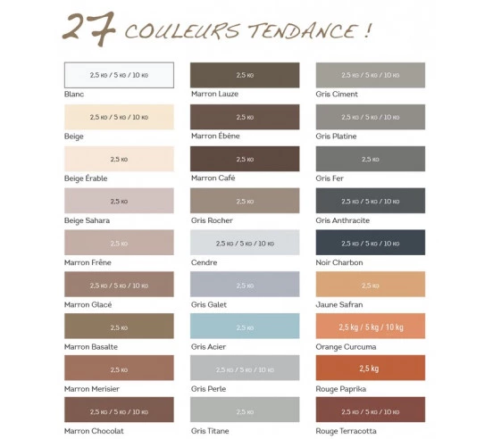 Joint de carrelage 2,5 Kg 5056 Prolijoint Design PAREXLANKO - 31