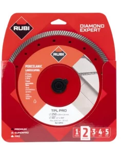 Disque diamant grès cérame TURBO - TPL-EXT PRO RUBI - 1 2