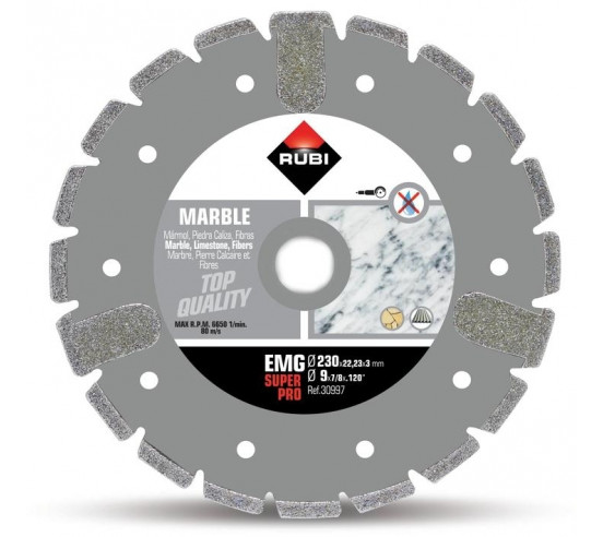 Disque diamant marbre ÉLECTRODÉPOSÉ - EMG RUBI - 3