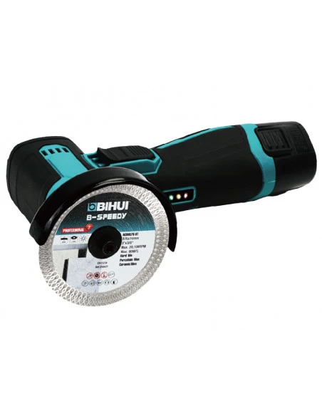 Mini meuleuse d'angle sans fil ⌀76mm 12V-2.5Ah AGMN76 BIHUI - 1