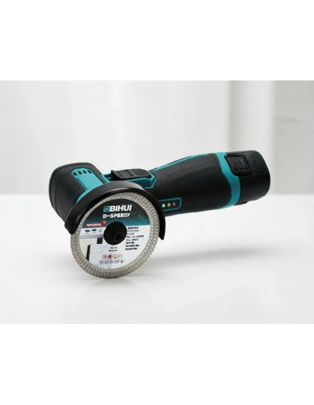 Mini meuleuse d'angle sans fil ⌀76mm 12V-2.5Ah AGMN76 BIHUI - 2