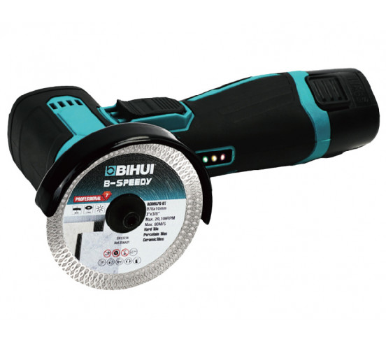 Mini meuleuse d'angle sans fil ⌀76mm 12V-2.5Ah AGMN76 BIHUI - 1