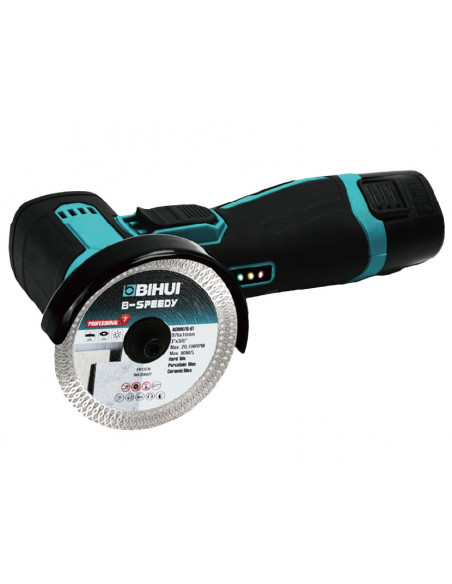 Mini meuleuse d'angle sans fil ⌀76mm 12V-2.5Ah AGMN76 BIHUI - 1