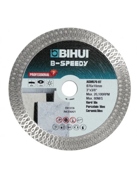 Disque diamant B-Speedy ⌀76mm pour mini meuleuse AGMN76 BIHUI - 1