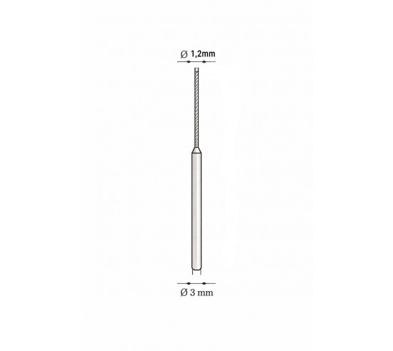 Fraise diamanté éléctrodéposé à sec pour mini meuleuse de précision  BIHUI - 2