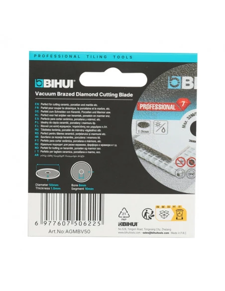 Disque diamant mini Ø50mm multifonction AGMBV50 BIHUI - 4