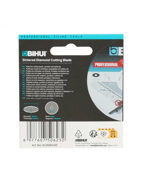 Disque diamant mini Ø45mm multifonction AGMBS45 BIHUI - 3