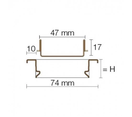 Kit grille + cadre design TREND LINE TSC Framed-tile KERDI-LINE-C  SCHLUTER - 10