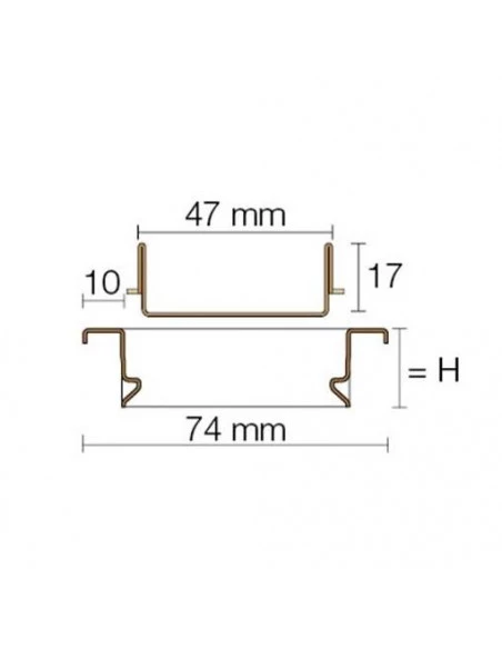 Kit grille + cadre design TREND LINE TSC Framed-tile KERDI-LINE-C  SCHLUTER - 10