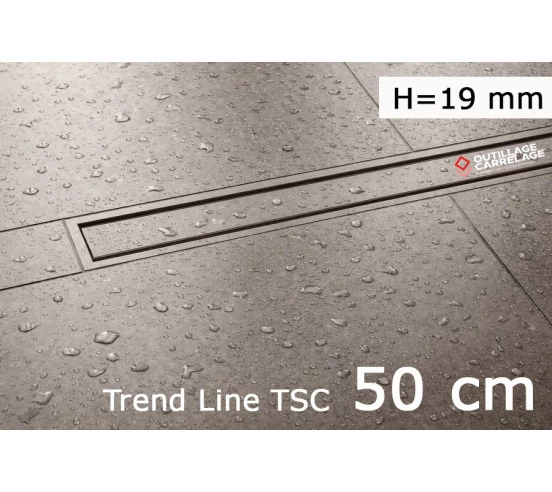 Kit grille + cadre design TREND LINE TSC Framed-tile KERDI-LINE-C  SCHLUTER - 2