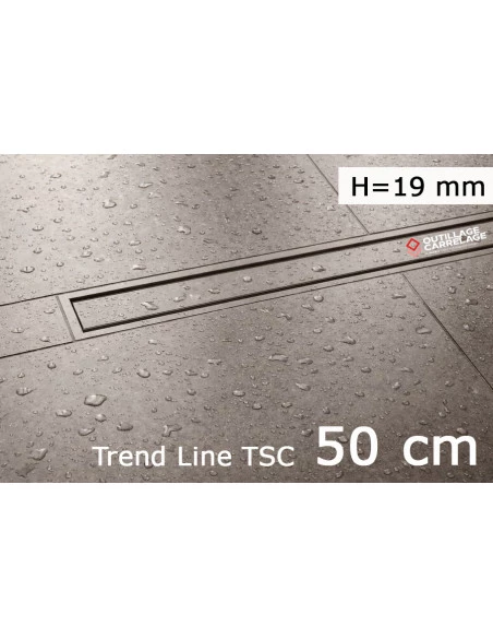 Kit grille + cadre design TREND LINE TSC Framed-tile KERDI-LINE-C  SCHLUTER - 2