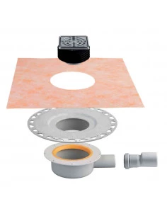 Kit Kerdi-Drain sortie horizontale Avec grille SCHLUTER - 1