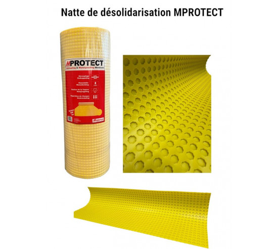 MPROTECT Natte de désolidarisation et d'étanchéité vendue au m² MAJERUS - 1