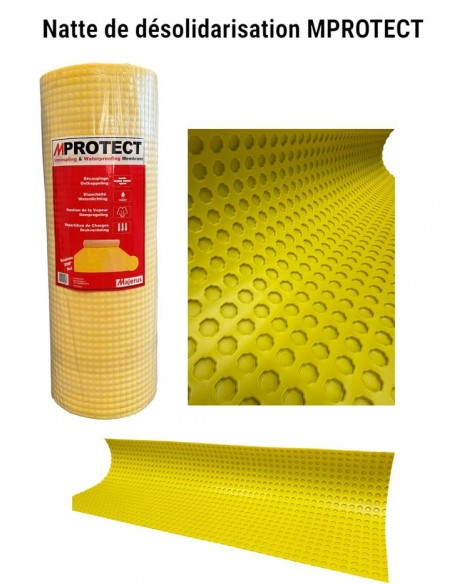 MPROTECT Natte de désolidarisation et d'étanchéité vendue au m² MAJERUS - 1