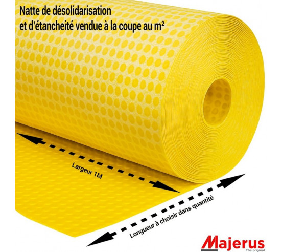 Natte de désolidarisation et d'étanchéité MPROTECT vendue au m² MAJERUS - 1