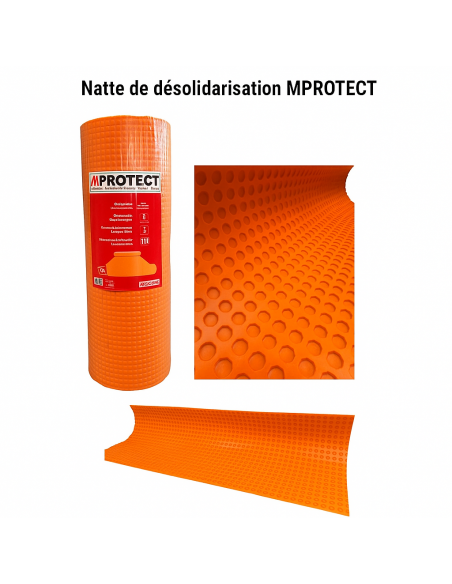 Natte de désolidarisation et d'étanchéité MPROTECT vendue au m² MAJERUS - 3