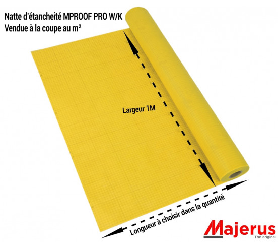 Natte d'étanchéité MPROOF PRO W/K vendue au m² MAJERUS - 1