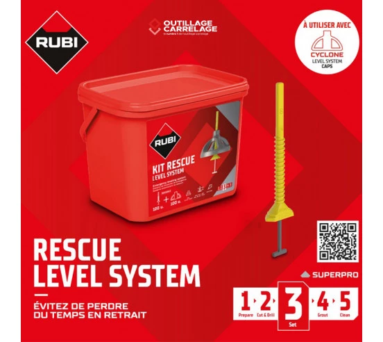 Kit de nivellement réutilisable RESCUE LEVEL SYSTEM RUBI - 1
