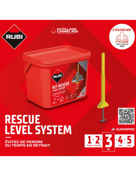 Kit de nivellement réutilisable RESCUE LEVEL SYSTEM RUBI - 1