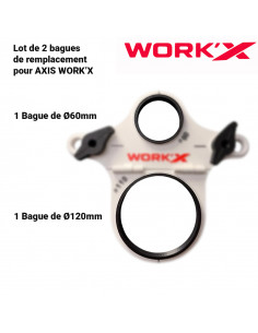 Bagues de remplacement pour Gabarit  AXIS Ø60 et Ø110 WORK'X - 1 2