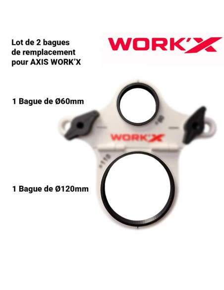 Bagues de remplacement pour Gabarit  AXIS Ø60 et Ø110 WORK'X - 1