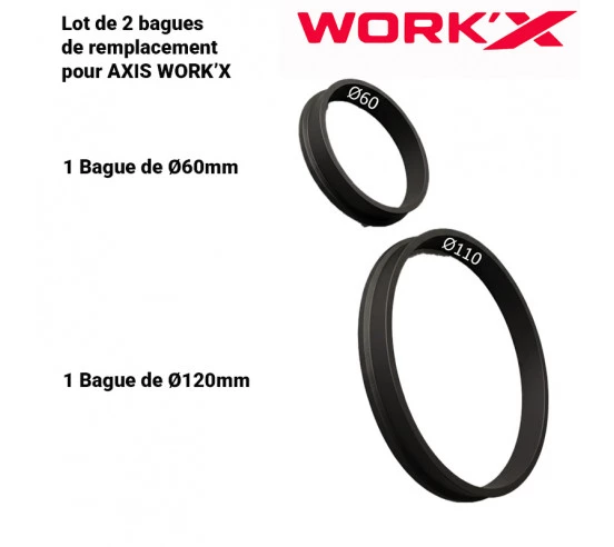 Bagues de remplacement pour Gabarit  AXIS Ø60 et Ø110 WORK'X - 1