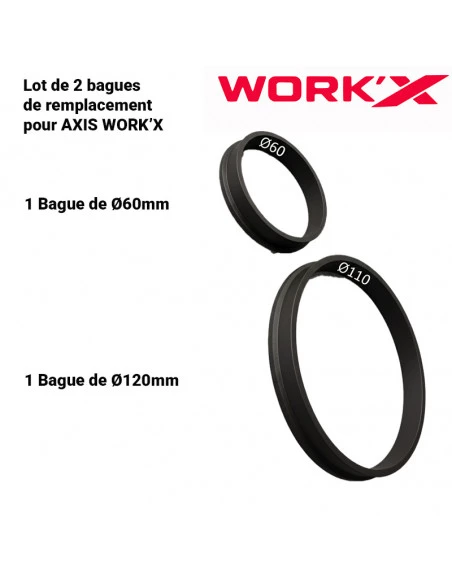 Bagues de remplacement pour Gabarit  AXIS Ø60 et Ø110 WORK'X - 1