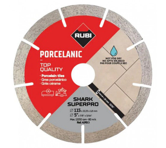 DISQUE DIAMANT SHARK SUPERPRO RUBI - 1