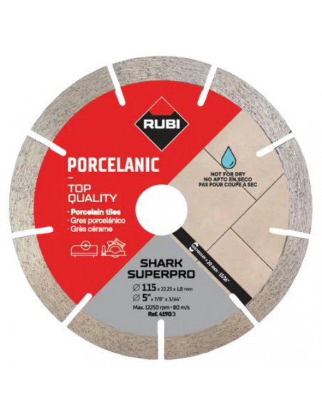 DISQUE DIAMANT SHARK SUPERPRO RUBI - 1