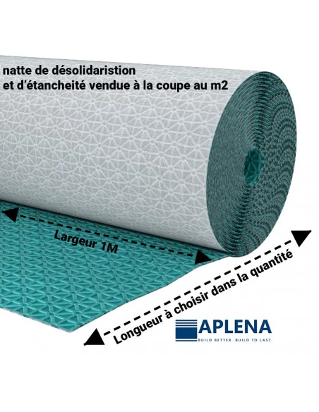 Natte de désolidarisation et d'étanchéité STETRA vendue au m² ALPENA - 1