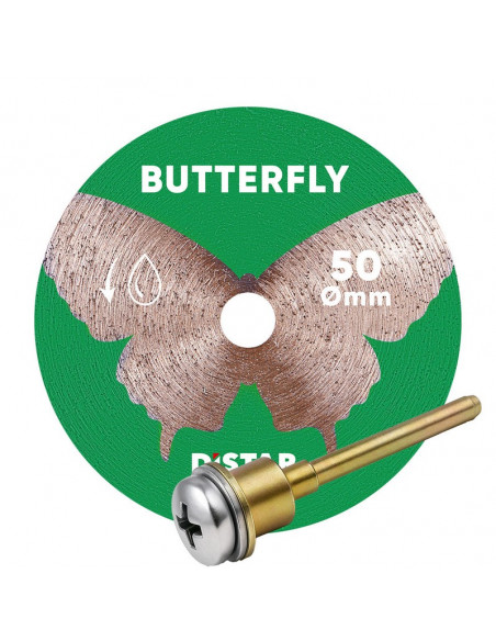 Disque diamant Ø50 mm avec mandrin Butterfly DISTAR - 1