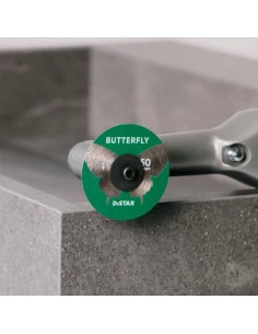 Disque diamant Ø50 mm sans mandrin Butterfly DISTAR - 1 2