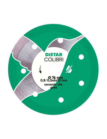 Disque diamant Ø76 mm Colibri DISTAR - 1