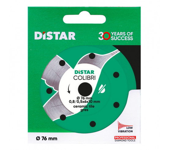 Disque diamant Ø76 mm Colibri DISTAR - 6