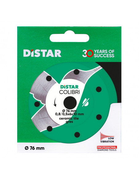 Disque diamant Ø76 mm Colibri DISTAR - 6