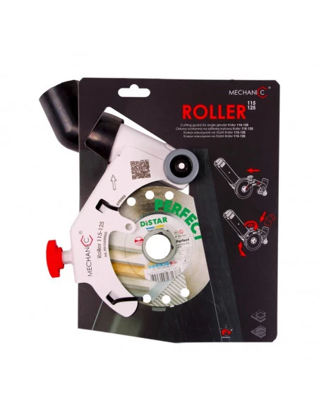 Guide avec aspiration pour disque Ø115 - 125 mm MECHANIC ROLLER DISTAR - 5