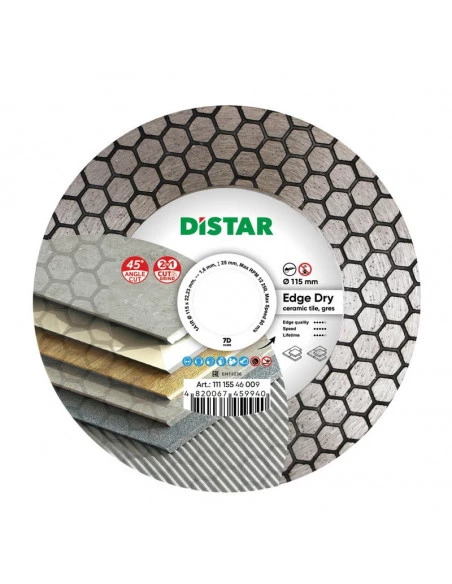 Disque diamant DIAMOND CUTTING BLADE EDGE DRY 45 DISTAR - 2