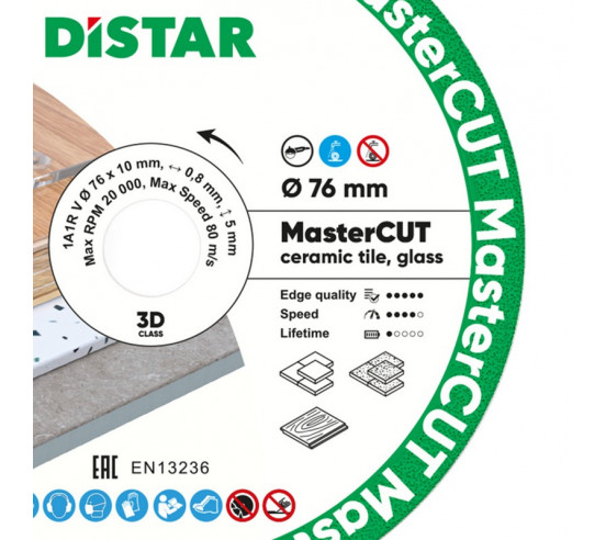 Disque diamant Ø76 mm MASTERCUT  DISTAR - 3