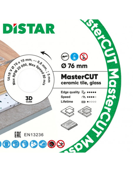 Disque diamant Ø76 mm MASTERCUT  DISTAR - 3