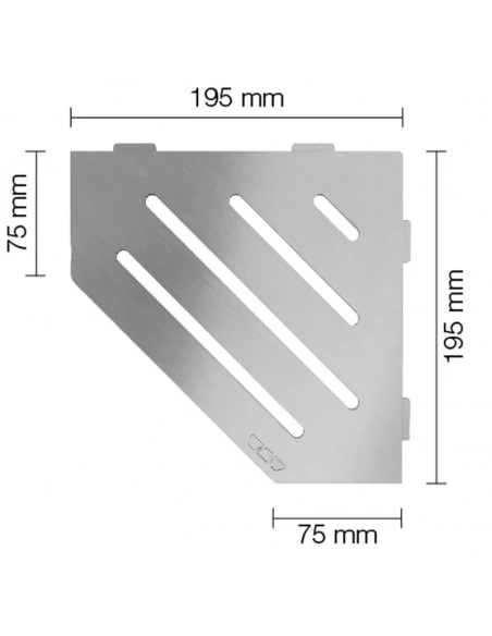 Tablette d'angle de douche SHELF-E-S2 19,5x19,5cm WAVE S2 SCHLUTER - 2